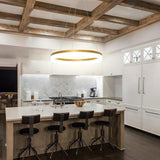 Modern Round LED Pendant Light for Kitchen Island and Contemporary Living Spaces