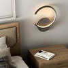 Modern Round LED Wall Sconce Dimmable Nordic Minimalist Bedside Light Fixture