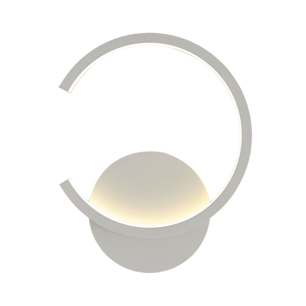 Modern Round LED Wall Sconce Dimmable Nordic Minimalist Bedside Light Fixture