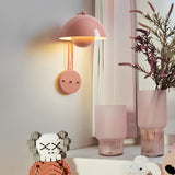 Modern Round Metal Wall Sconce with Three Step Dimming Nordic Circular Iron Wall Lamp