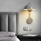 Modern Round Metal Wall Sconce with Three Step Dimming Nordic Circular Iron Wall Lamp