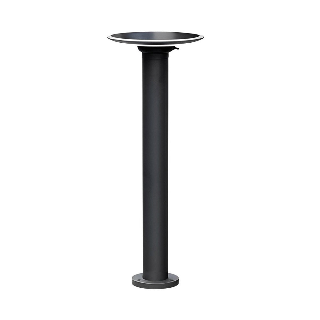 Modern Round Outdoor Solar Pathway Light Waterproof LED Lawn Lamp for Garden Decor