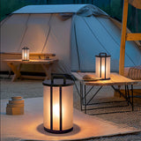Modern Round Pillar Acrylic Lantern Outdoor Landscape Light for Garden and Pathway