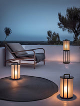 Modern Round Pillar Acrylic Lantern Outdoor Landscape Light for Garden and Pathway