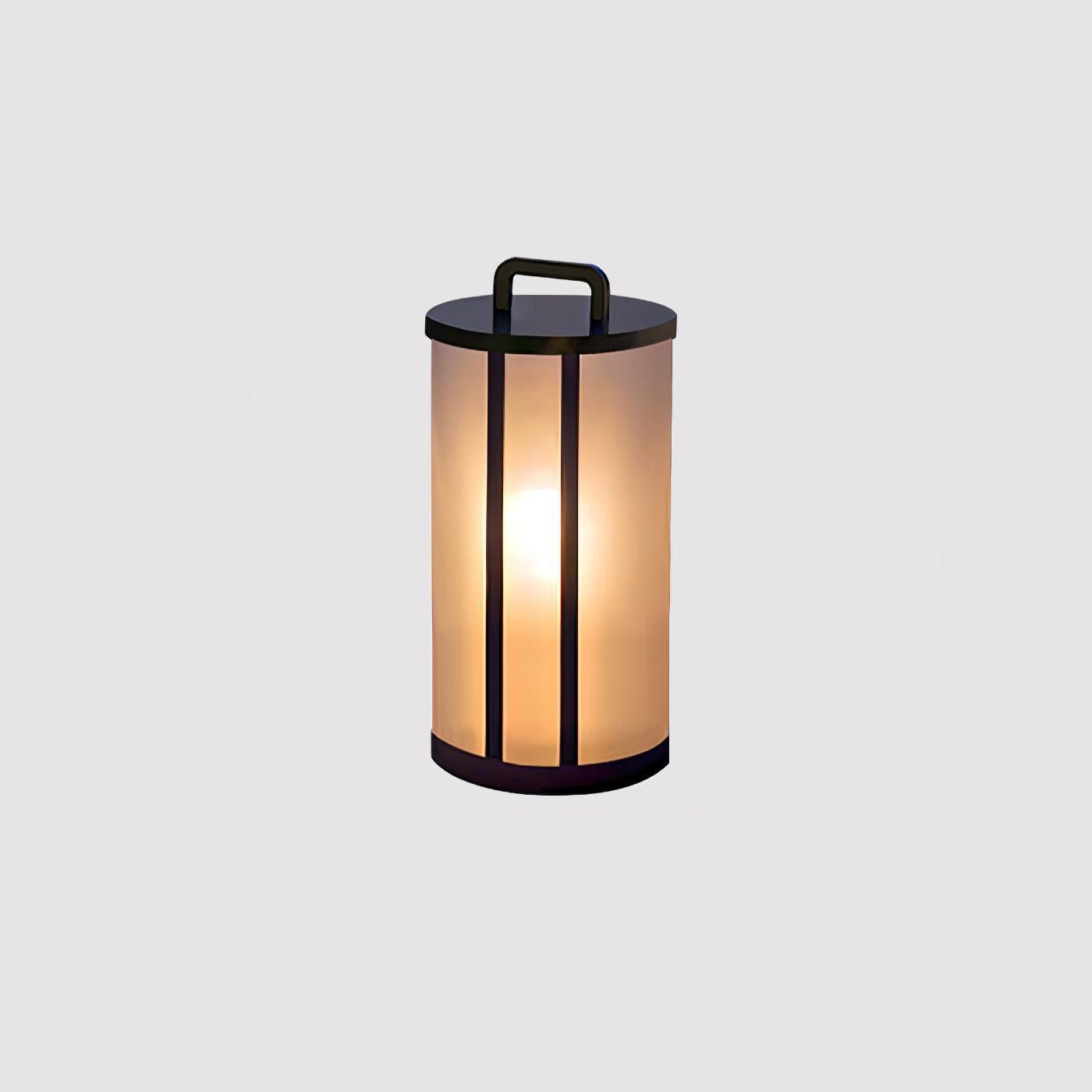 Modern Round Pillar Acrylic Lantern Outdoor Landscape Light for Garden and Pathway