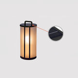 Modern Round Pillar Acrylic Lantern Outdoor Landscape Light for Garden and Pathway