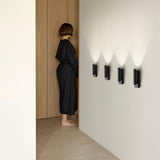 Modern Round Recessed LED Bedside Wall Lamp Metal Sconce for Minimalist Interior Lighting