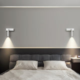 Modern Round Recessed LED Bedside Wall Lamp Metal Sconce for Minimalist Interior Lighting