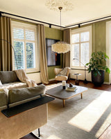 Modern Round Shell Pendant Light Coastal Chandelier for Living Room and Bedroom