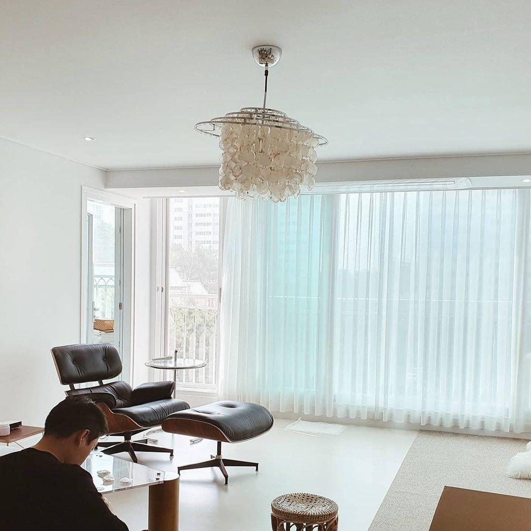 Modern Round Shell Pendant Light Coastal Chandelier for Living Room and Bedroom