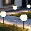 Modern Round Solar LED Pathway Lights Waterproof Outdoor Garden Stake Lighting with 3 Step Dimming