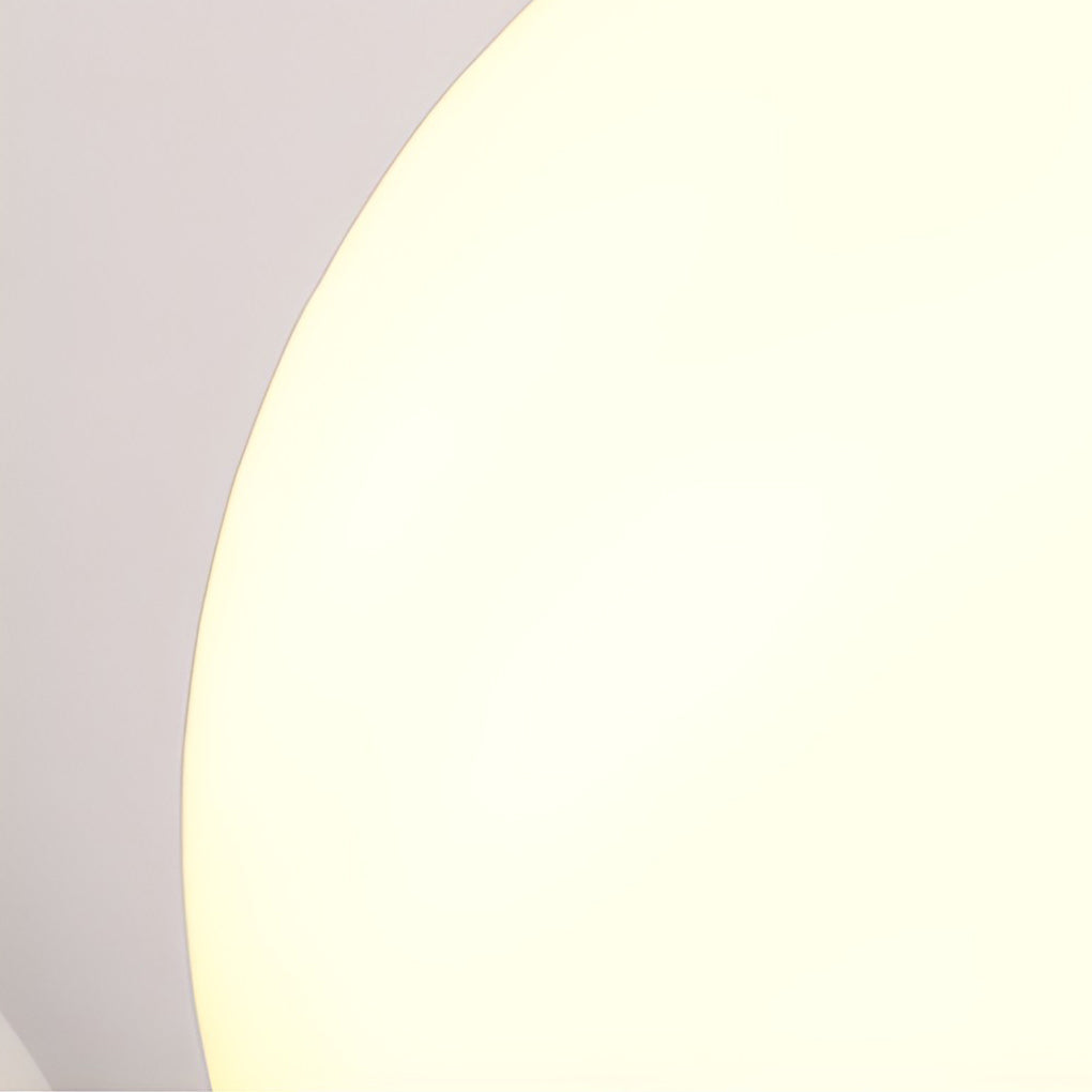 Modern Round Solar LED Pathway Lights Waterproof Outdoor Garden Stake Lighting with 3 Step Dimming
