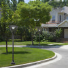 Modern Round Solar Powered Outdoor Pillar Light IP65 Waterproof LED Lamp Post for Garden Path