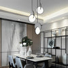 Modern Round Stainless Steel LED Pendant Light Acrylic Hanging Lamp for Dining Room and Bedroom