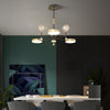 Modern Round Star Ball Glass Ceiling Light with 3 Step Dimming for Bedroom and Living Room