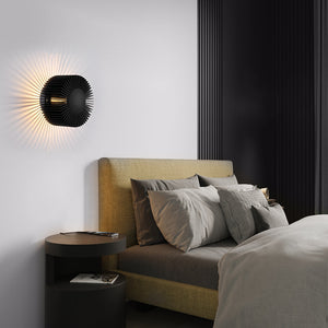 Modern Round Sunflower LED Wall Sconce Creative Aluminum Decorative Indoor Light Fixture