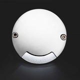 Modern Round Waterproof LED Recessed Step Lights for Outdoor Garden Deck and Pathway Lighting