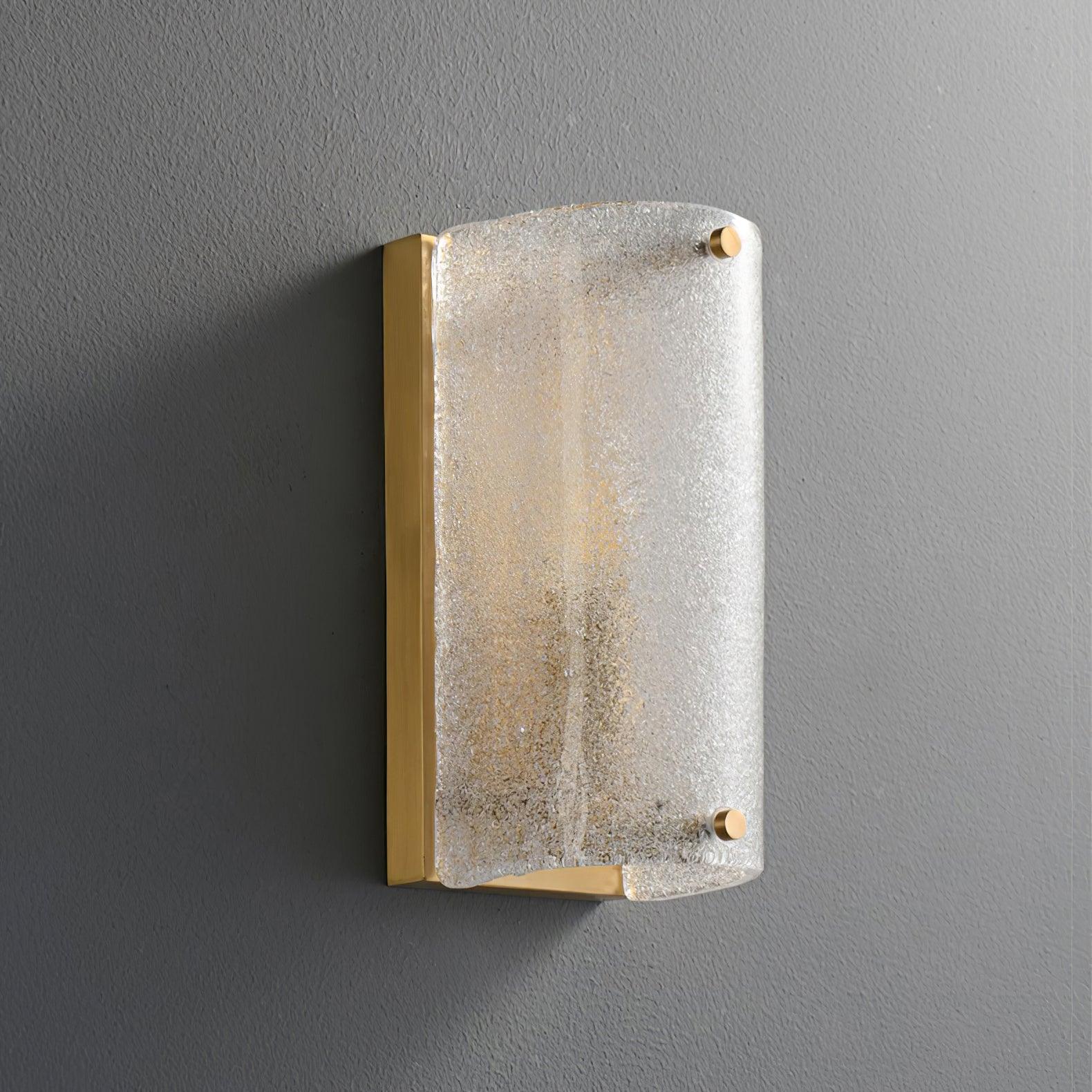Modern Rounded Opaque Glass Wall Sconce with Antique Brass Finish Interior Lighting