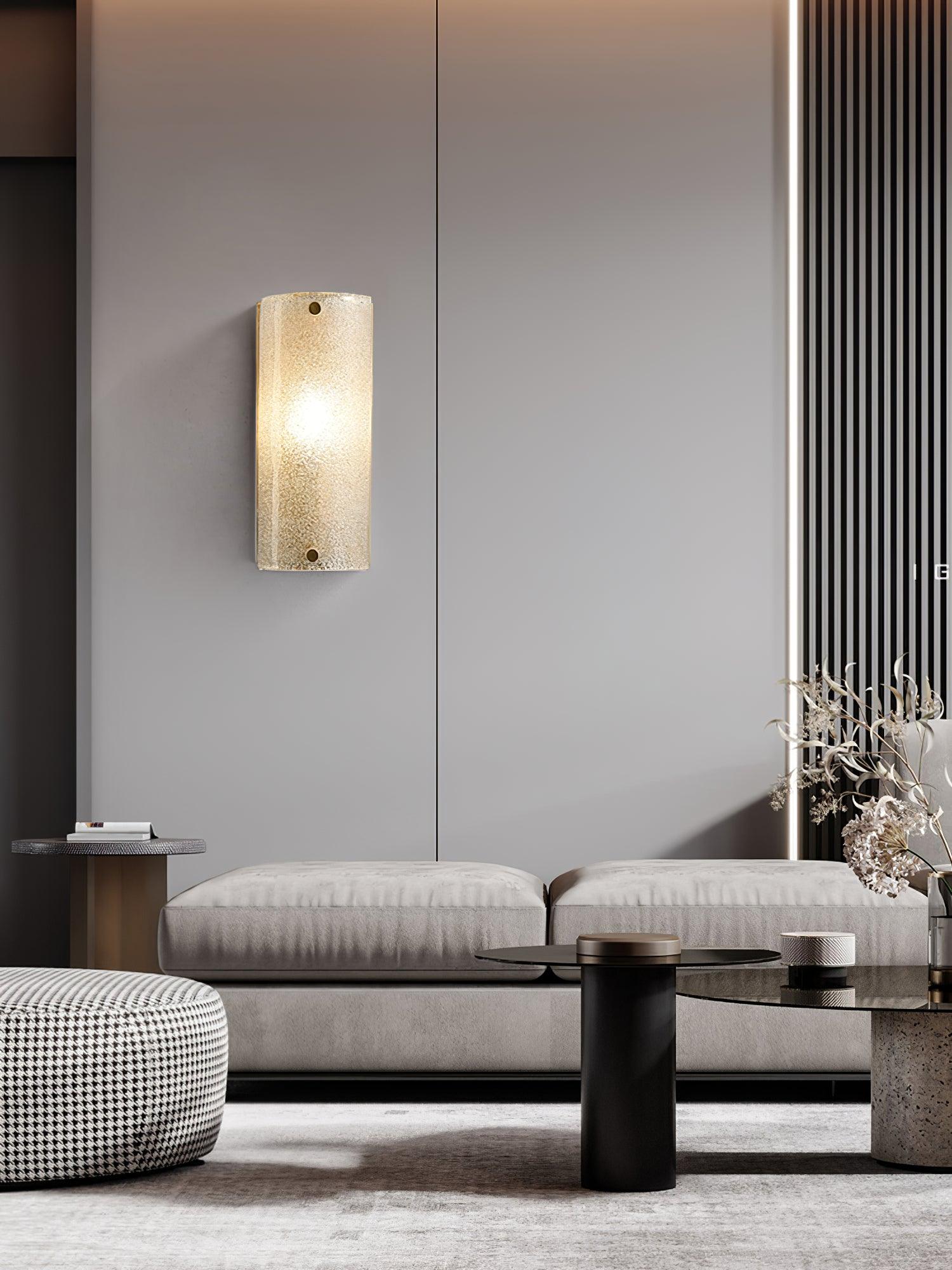 Modern Rounded Opaque Glass Wall Sconce with Antique Brass Finish Interior Lighting