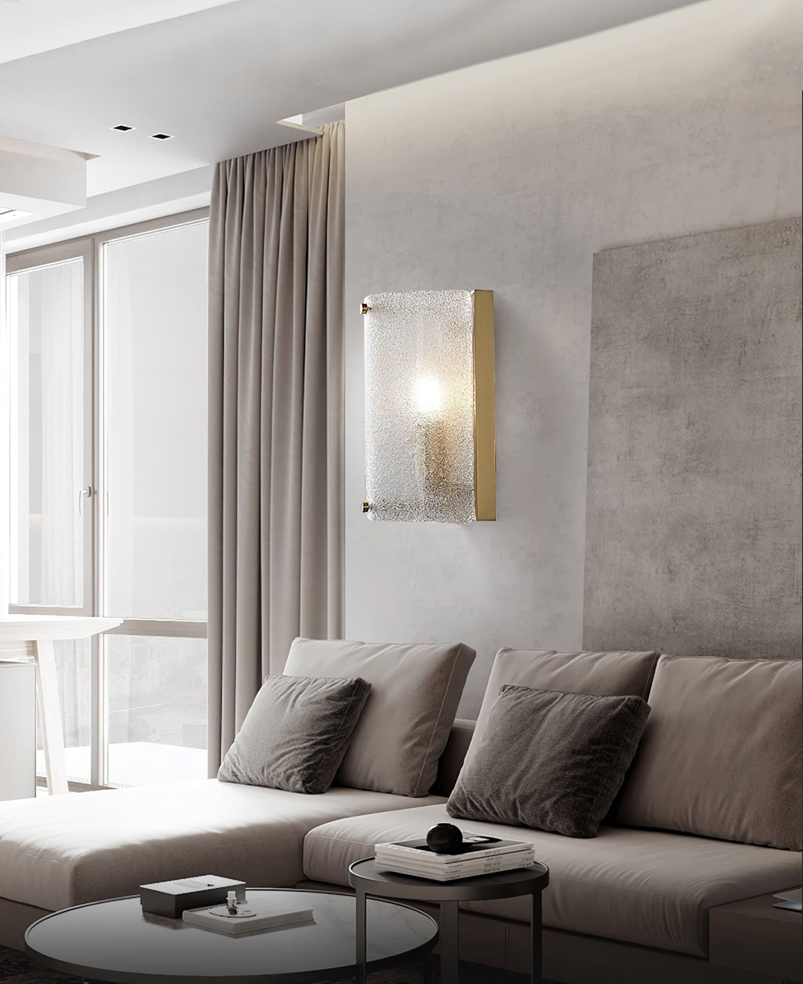 Modern Rounded Opaque Glass Wall Sconce with Antique Brass Finish Interior Lighting
