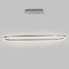 Modern Rounded Rectangle LED Pendant Light Dimmable Chandelier for Dining Room and Living Room