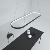 Modern Rounded Rectangle LED Pendant Light for Kitchen Island Acrylic Nordic Hanging Lamp