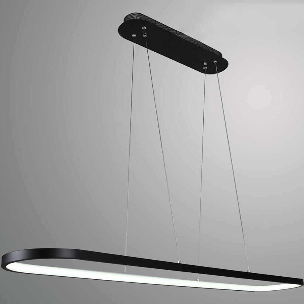 Modern Rounded Rectangle LED Pendant Light for Kitchen Island Acrylic Nordic Hanging Lamp
