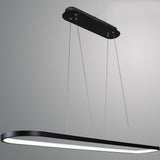 Modern Rounded Rectangle LED Pendant Light for Kitchen Island Acrylic Nordic Hanging Lamp