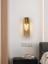 Modern Rousseau LED Wall Lamp Minimalist Indoor Sconce for Hallway and Living Room Gold Black Finish