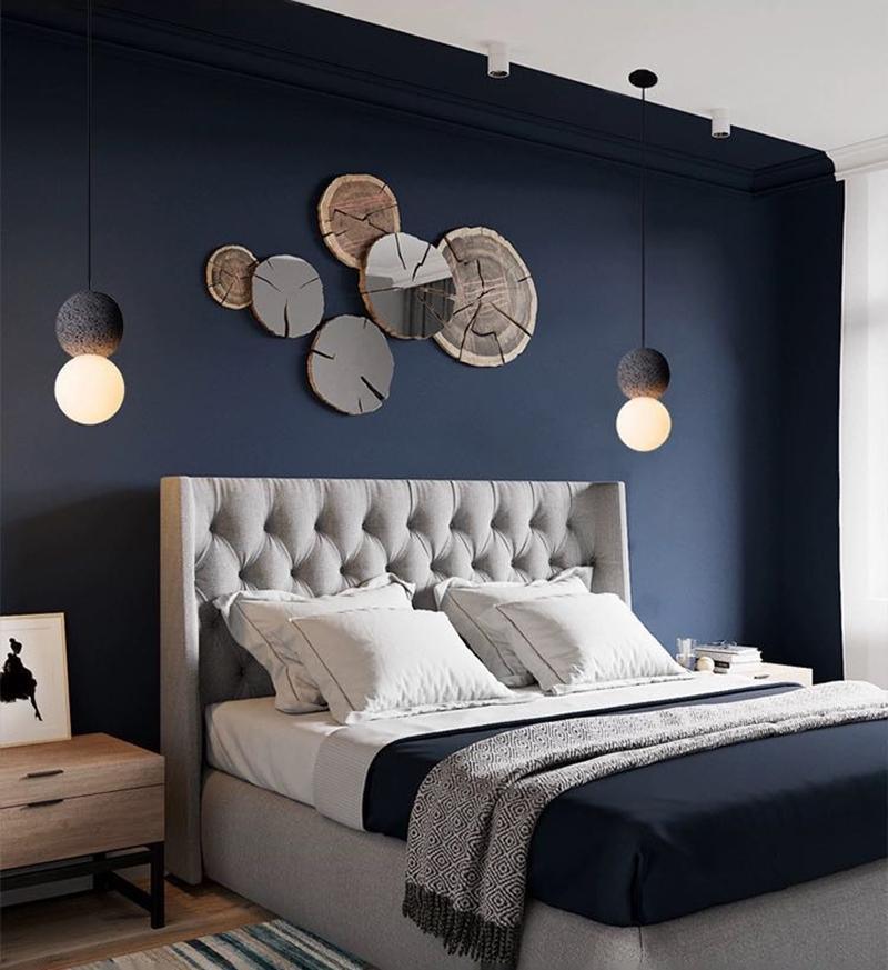 Modern Sandstone and Opal Glass Sphere Pendant Light for Minimalist Interior Decor