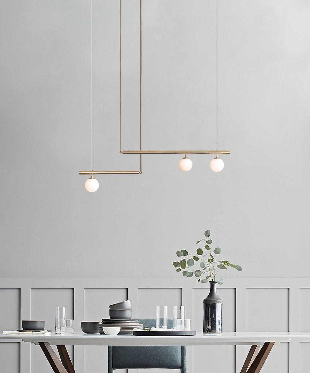 Modern Satellite Geometric Pendant Light Minimalist Multi Head Ceiling Hanging Chandelier