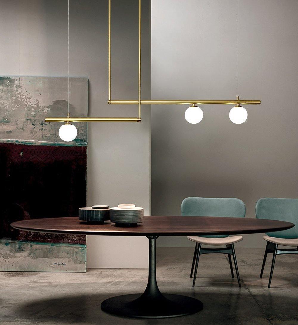 Modern Satellite Geometric Pendant Light Minimalist Multi Head Ceiling Hanging Chandelier