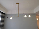 Modern Satellite Geometric Pendant Light Minimalist Multi Head Ceiling Hanging Chandelier