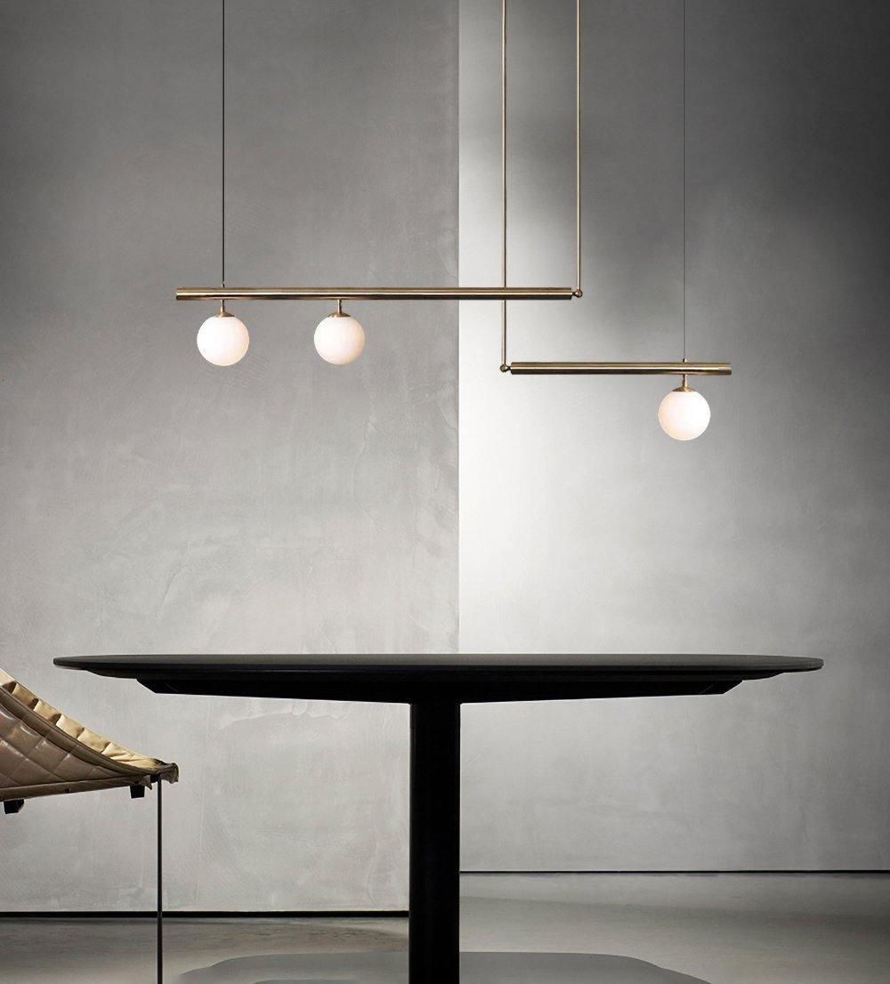 Modern Satellite Geometric Pendant Light Minimalist Multi Head Ceiling Hanging Chandelier
