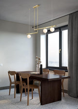 Modern Satellite Geometric Pendant Light Minimalist Multi Head Ceiling Hanging Chandelier