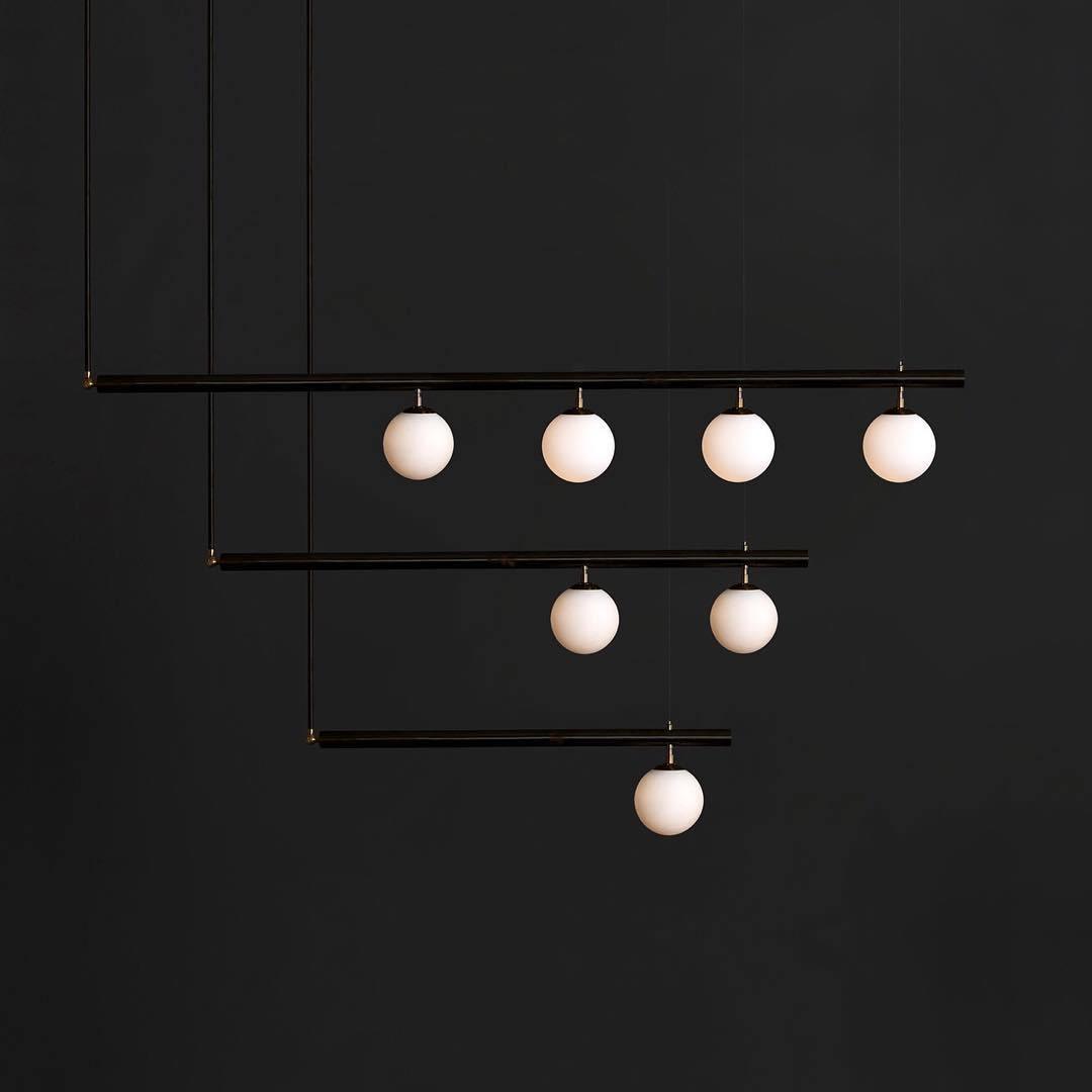 Modern Satellite Geometric Pendant Light Minimalist Multi Head Ceiling Hanging Chandelier
