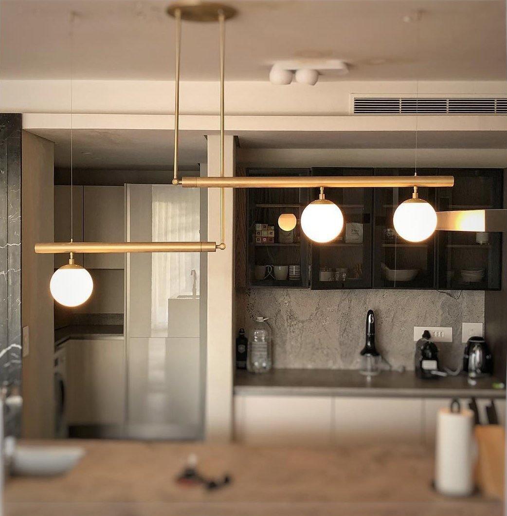 Modern Satellite Geometric Pendant Light Minimalist Multi Head Ceiling Hanging Chandelier