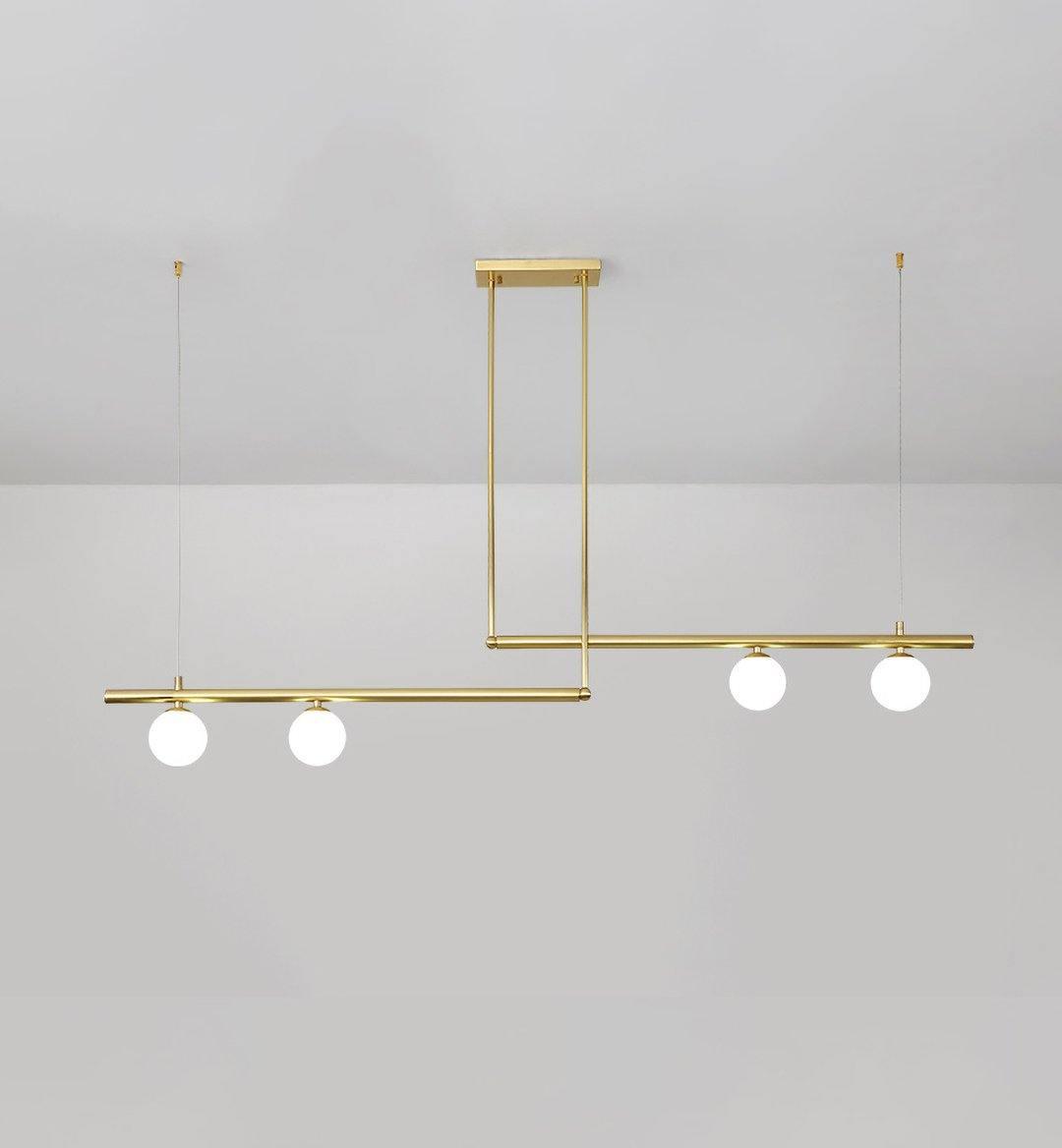 Modern Satellite Geometric Pendant Light Minimalist Multi Head Ceiling Hanging Chandelier