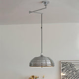 Modern Saturno Chrome Adjustable Pendant Lamp Polished Ceiling Lighting Fixture
