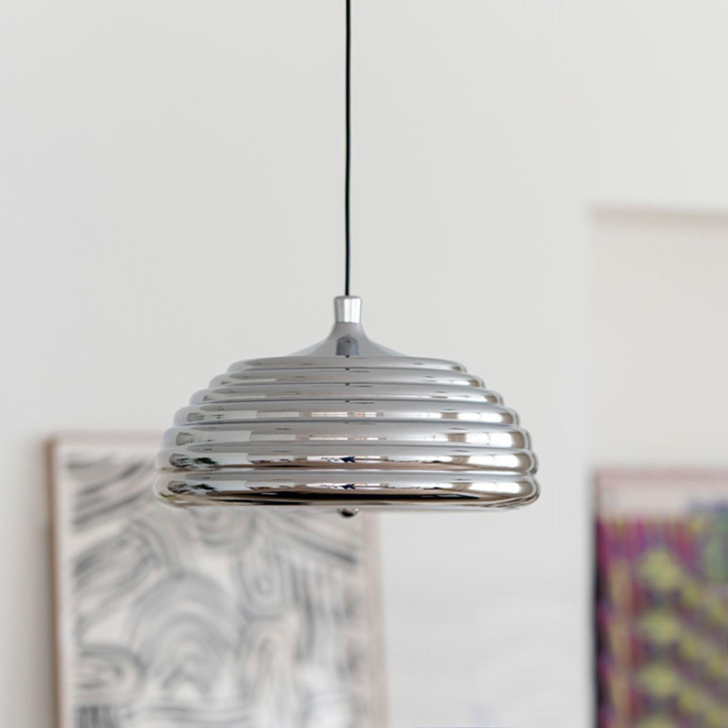 Modern Saturno Chrome Adjustable Pendant Lamp Polished Ceiling Lighting Fixture