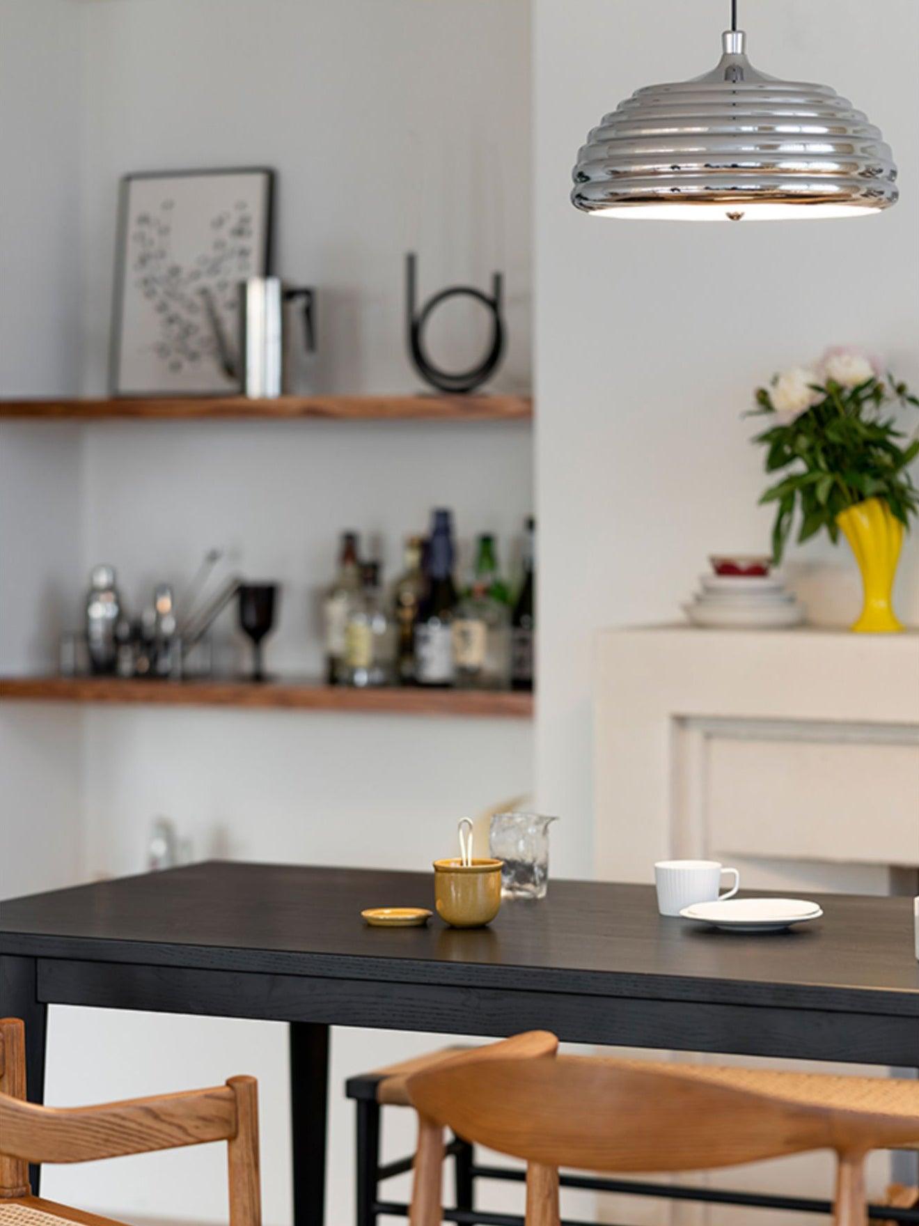 Modern Saturno Chrome Adjustable Pendant Lamp Polished Ceiling Lighting Fixture