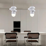 Modern Sculpted Resin and Glass Globe Pendant Lamp Contemporary Droplight Fixture