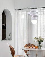Modern Sculpted Resin and Glass Globe Pendant Lamp Contemporary Droplight Fixture