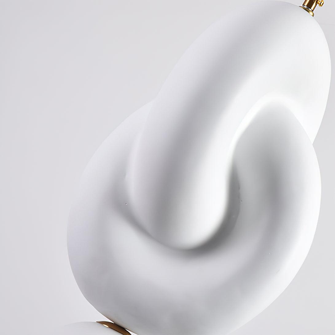 Modern Sculpted Resin and Glass Globe Pendant Lamp Contemporary Droplight Fixture