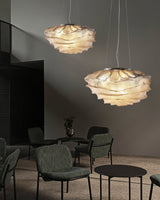 Modern Sculptural Cloud Pendant Light Stainless Steel Hanging Fixture for Living Room