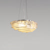 Modern Sculptural Cloud Pendant Light Stainless Steel Hanging Fixture for Living Room