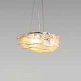 Modern Sculptural Cloud Pendant Light Stainless Steel Hanging Fixture for Living Room