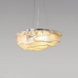 Modern Sculptural Cloud Pendant Light Stainless Steel Hanging Fixture for Living Room