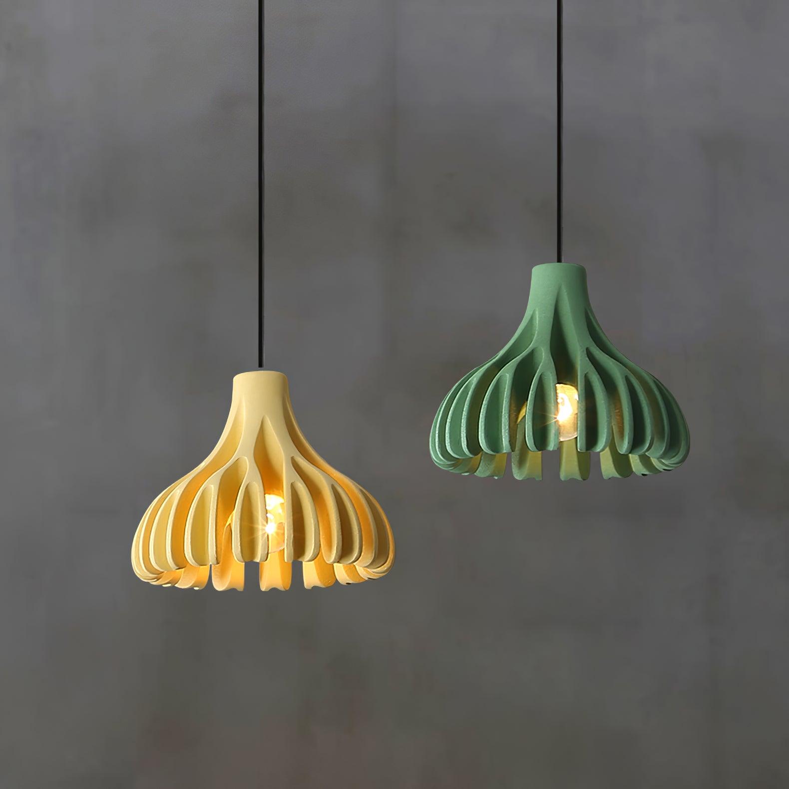 Modern Sculptural Coral Resin Pendant Light with Adjustable Cable for Home Decor