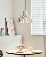 Modern Sculptural Coral Resin Pendant Light with Adjustable Cable for Home Decor